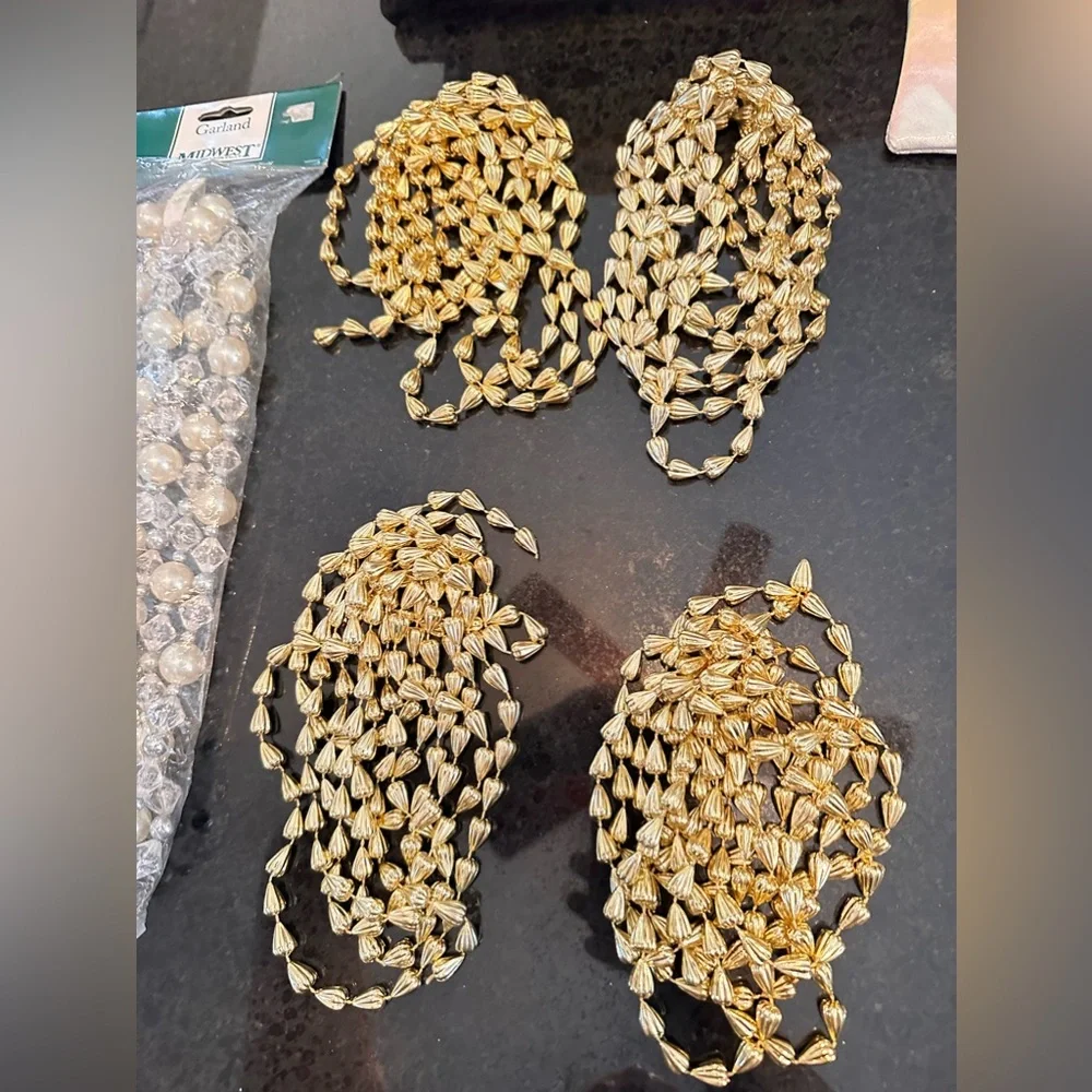Vintage bead garland